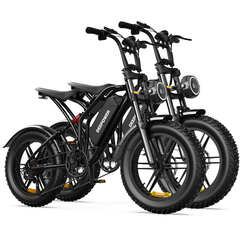 Deepower® S20 1500W 90Nm Full Suspension Moped-style Electric Bike