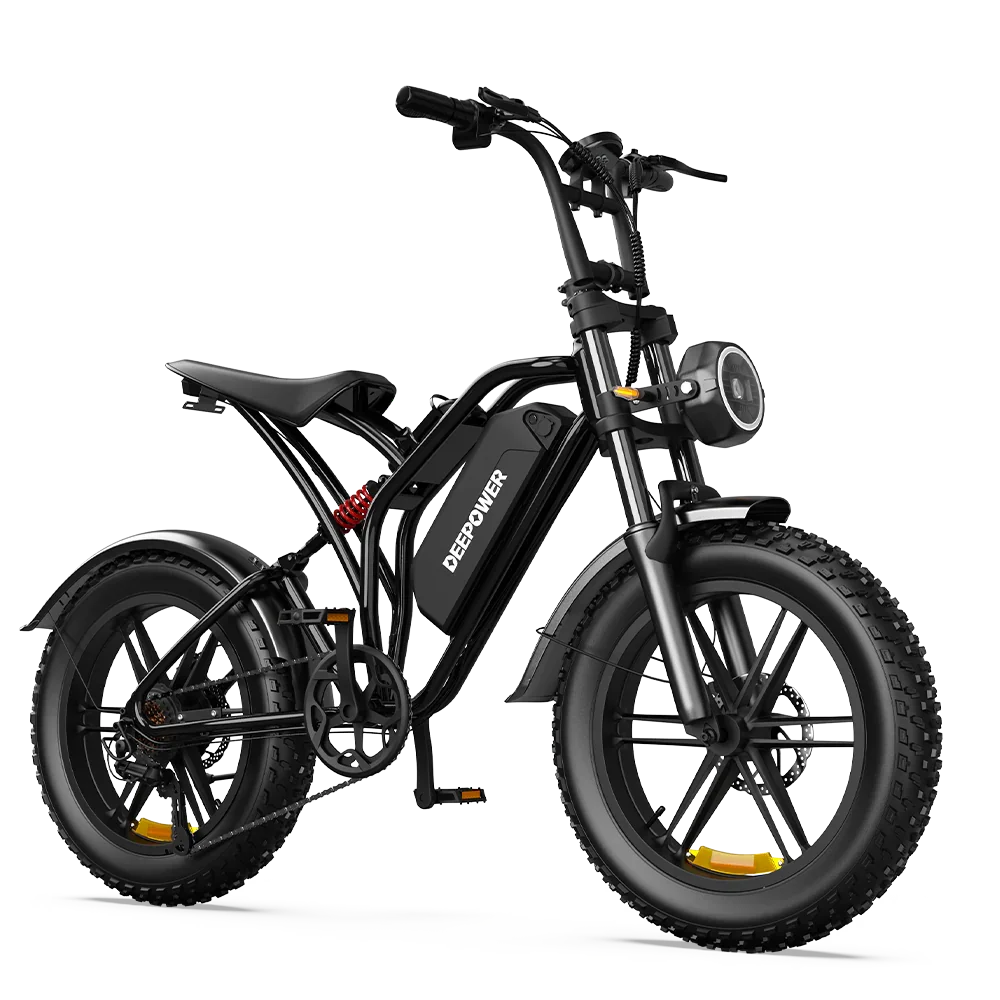 Deepower® S20 1500W 90Nm Full Suspension Moped-style Electric Bike