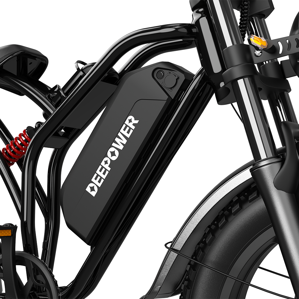 Deepower® S20 1500W 90Nm Full Suspension Moped-style Electric Bike