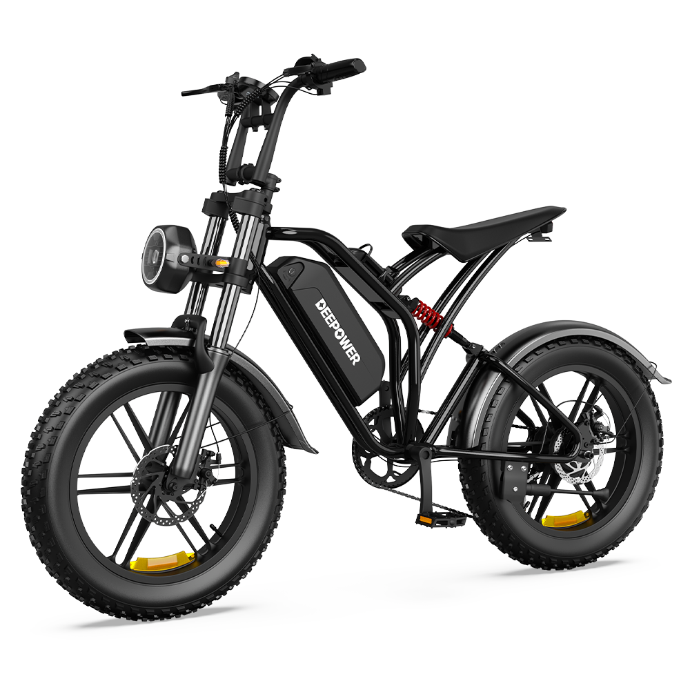 Deepower® S20 1500W 90Nm Full Suspension Moped-style Electric Bike