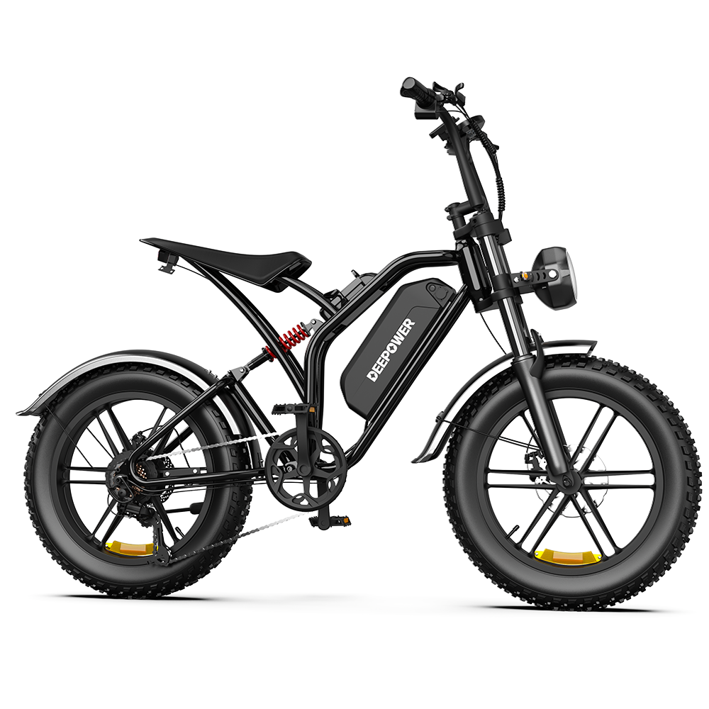 Deepower® S20 1500W 90Nm Full Suspension Moped-style Electric Bike