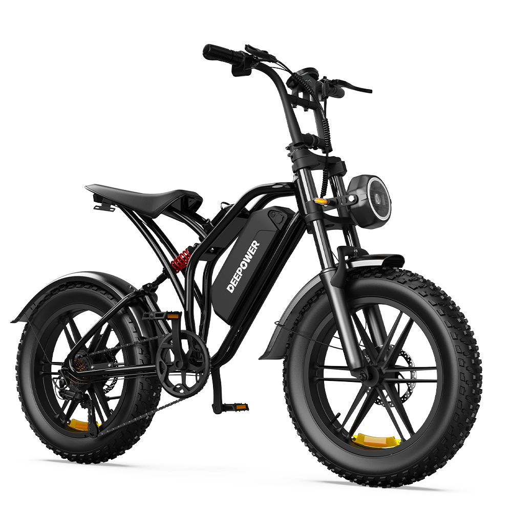 Deepower® S20 1500W 90Nm Full Suspension Moped-style Electric Bike